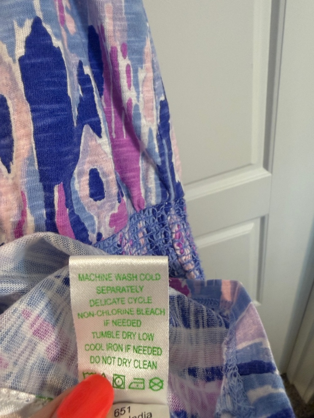 Lilly Pulitzer Lux Tideline Amethyst One Too Many Knit Smock Tank Dress large - Picture 7 of 8